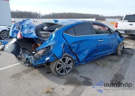 2017 Hyundai Elantra Limited z USA, uszkodzony, nr VIN 5NPD84LF1HH079419